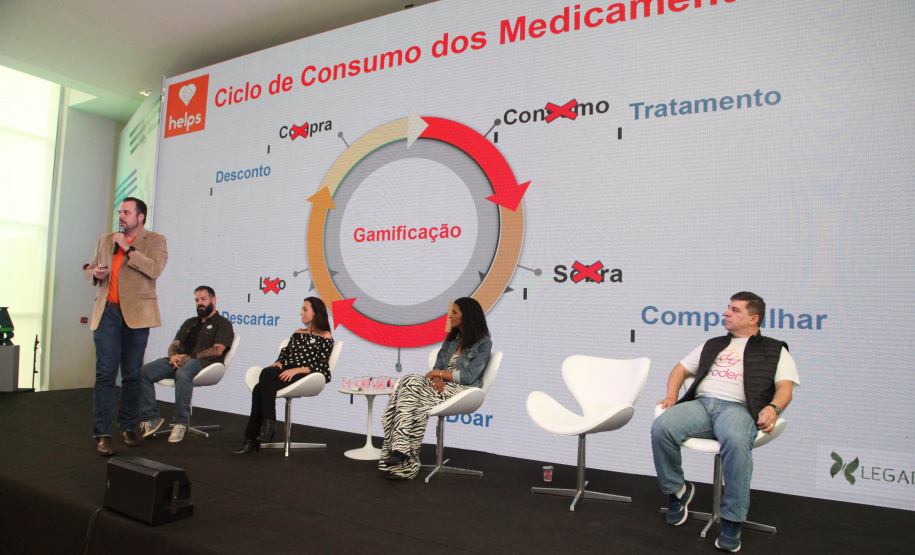 O Governo do Estado abriu espaço para novos empreendedores mostrarem seus negócios na Semana Paraná Inovador. Nesta quarta-feira (16), a rodada de apresentações Impacta Paraná - Inovação Social em Movimento levou para o Palácio Iguaçu pessoas que encontraram soluções que ajudam as pessoas nas áreas de saúde, meio ambiente e acessibilidade.Foto: Ari Dias/AEN