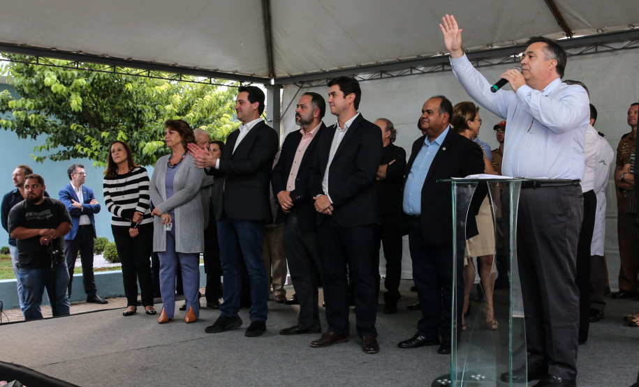 O governador Carlos Massa Ratinho Júnior inaugura nesta quarta-feira (16),   a reforma do pronto-socorro do Hospital São Vicente de Paulo, de Guarapuava (região central). Guarapuava, 16/10/2019 -  Foto: Geraldo Bubniak/AEN
