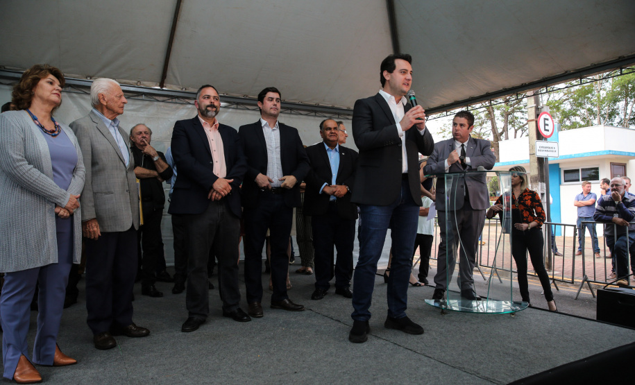 O governador Carlos Massa Ratinho Júnior inaugura nesta quarta-feira (16),   a reforma do pronto-socorro do Hospital São Vicente de Paulo, de Guarapuava (região central). Guarapuava, 16/10/2019 -  Foto: Geraldo Bubniak/AEN