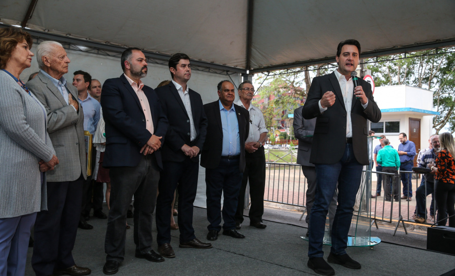 O governador Carlos Massa Ratinho Júnior inaugura nesta quarta-feira (16),   a reforma do pronto-socorro do Hospital São Vicente de Paulo, de Guarapuava (região central). Guarapuava, 16/10/2019 -  Foto: Geraldo Bubniak/AEN