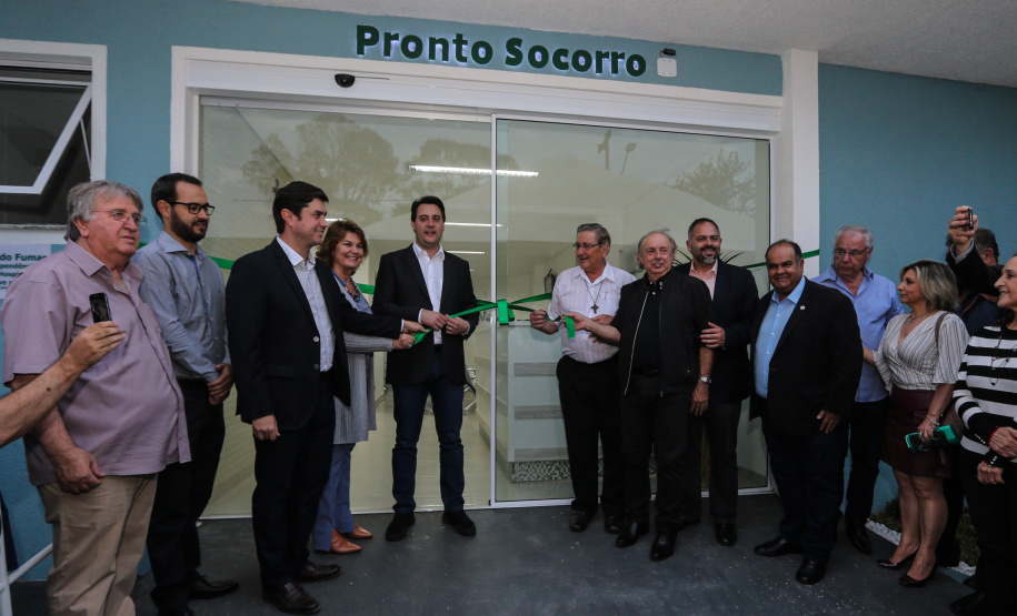 O governador Carlos Massa Ratinho Júnior inaugura nesta quarta-feira (16),   a reforma do pronto-socorro do Hospital São Vicente de Paulo, de Guarapuava (região central). Guarapuava, 16/10/2019 -  Foto: Geraldo Bubniak/AEN