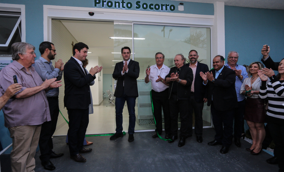 O governador Carlos Massa Ratinho Júnior inaugura nesta quarta-feira (16),   a reforma do pronto-socorro do Hospital São Vicente de Paulo, de Guarapuava (região central). Guarapuava, 16/10/2019 -  Foto: Geraldo Bubniak/AEN