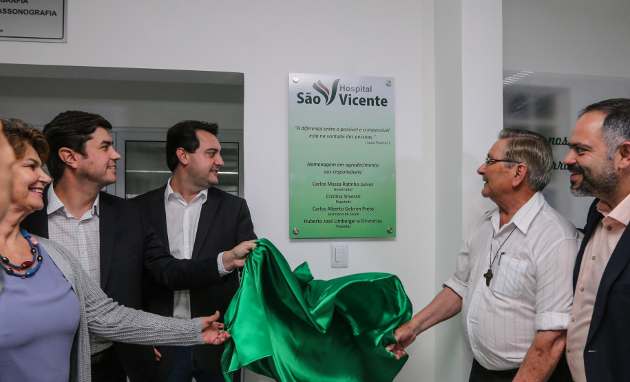 O governador Carlos Massa Ratinho Júnior inaugura nesta quarta-feira (16),   a reforma do pronto-socorro do Hospital São Vicente de Paulo, de Guarapuava (região central). Guarapuava, 16/10/2019 -  Foto: Geraldo Bubniak/AEN