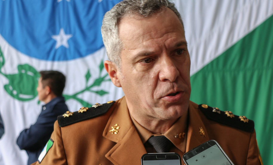 Curitiba, 17 de Outubro de 2019. Passagem de Comando BPMOA. Foto: entrevista Ten Cel Julio Cesar Pucci dos Santos.