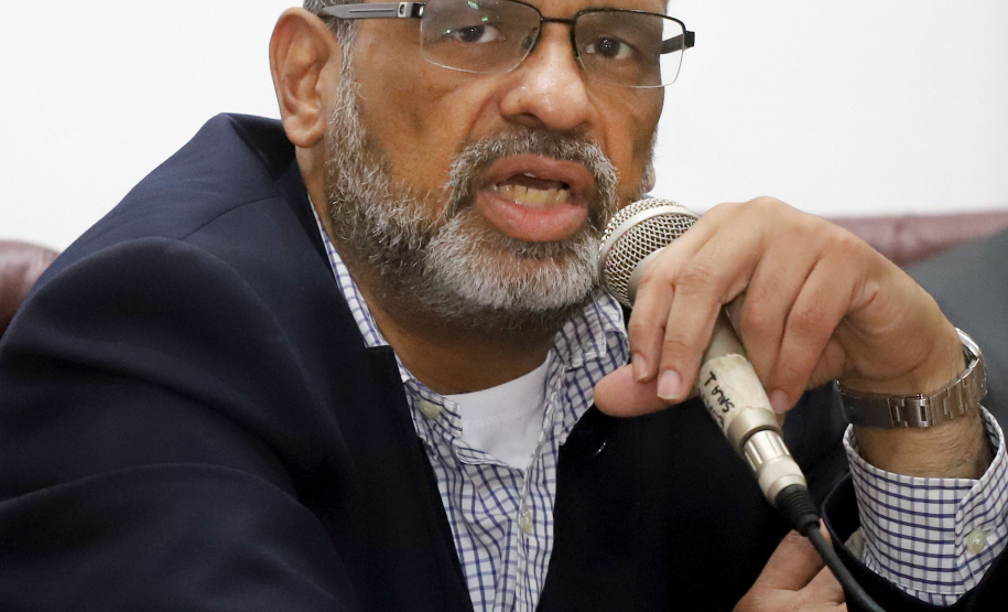 O secretário da Fazenda Renê Garcia, fala durante o curso de formação dos novos servidores da SEFA.Curitiba, 16-10-19.Foto: Arnaldo Alves / AEN.