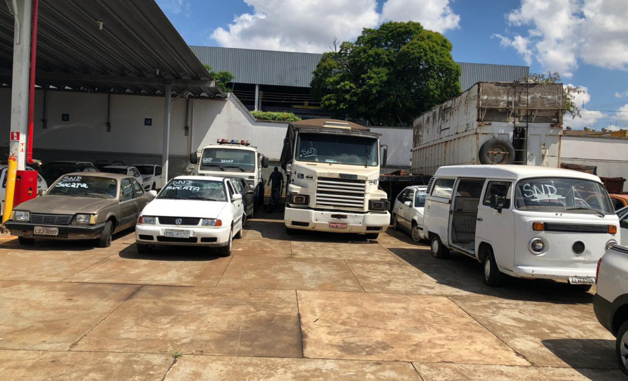 Leilão de veículos soma R$ 487 mil para o combate ao tráfico. Foto: Divulgação/SESP