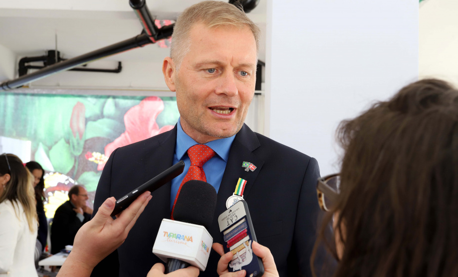 embaixador da Dinamarca, Nicolai BritzCuritiba, 22-10-19.Foto: Arnaldo Alves / AEN.