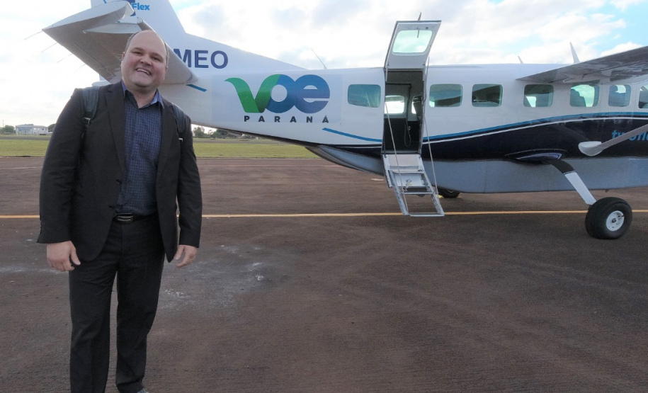 O Voe Paraná é o maior programa de aviação regional da Gol no País. Os trechos são operados em parceria com a empresa TwoFlex. O trajeto entre Campo Mourão e Curitiba deu início a este novo mapa aéreo no Estado, que conta com 67 novos voos semanais entre a capital e cidades do interior. Foto: Prefeitura de Campo Mourão