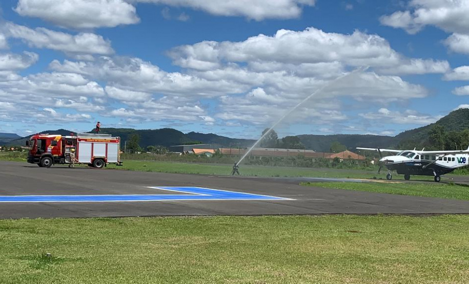 União da Vitória volta a ter rota aérea após mais de 50 anos. Foto: Prefeitura de União da Vitória