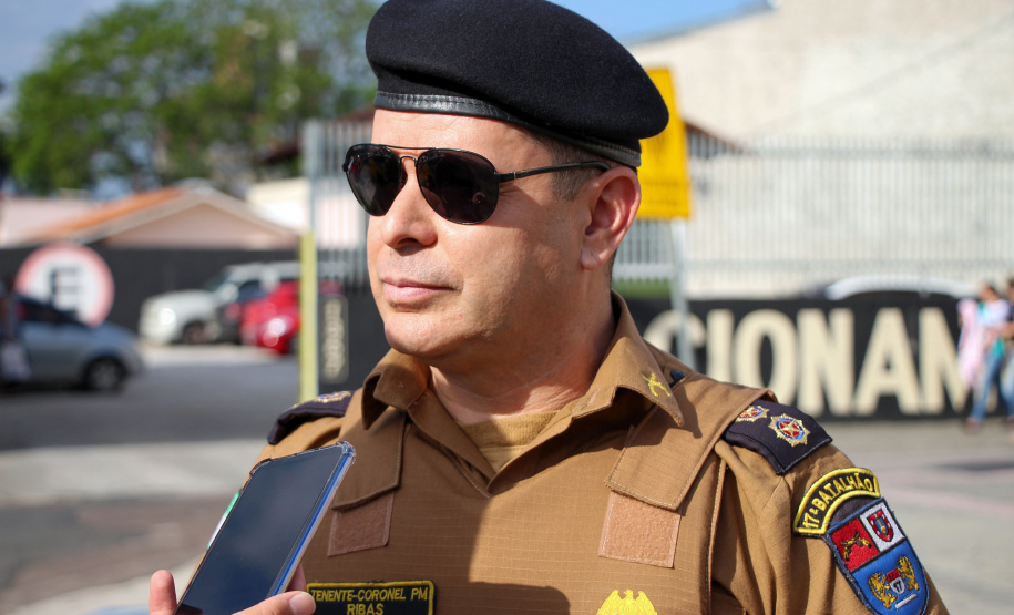 São José dos Pinhais, 22 de outubro de 2019. Operação Frente Brasil. Foto: Ten Cel QOPM Renato de Oliveira Ribas Filho, Comandante do 17º BPM.