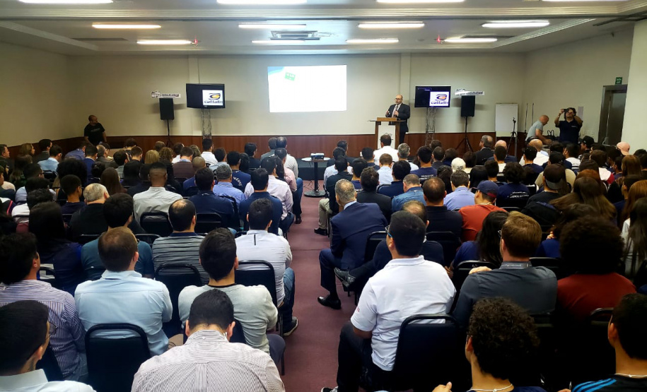 A Portos do Paraná enviou nesta quarta-feira (23) 43 funcionários para participar do 3° Seminário de Cabotagem e Intermodalidade - Logística e Infraestrutura, organizado pelo Instituto de Diplomacia Empresarial e Marketing de Cidades (Idem). São 250 pessoas no evento que acontece durante todo o dia em Paranaguá.Foto: Pierpaolo Nota/ Portos do Paraná