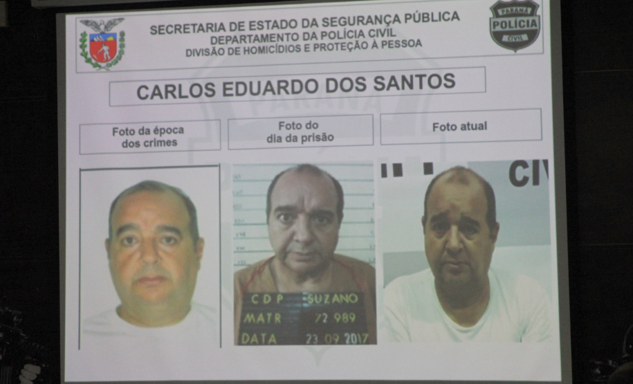A Polícia Civil do Paraná (PCPR) interrogou Carlos Eduardo dos Santos, 52 anos, na noite de terça-feira (22), em Curitiba