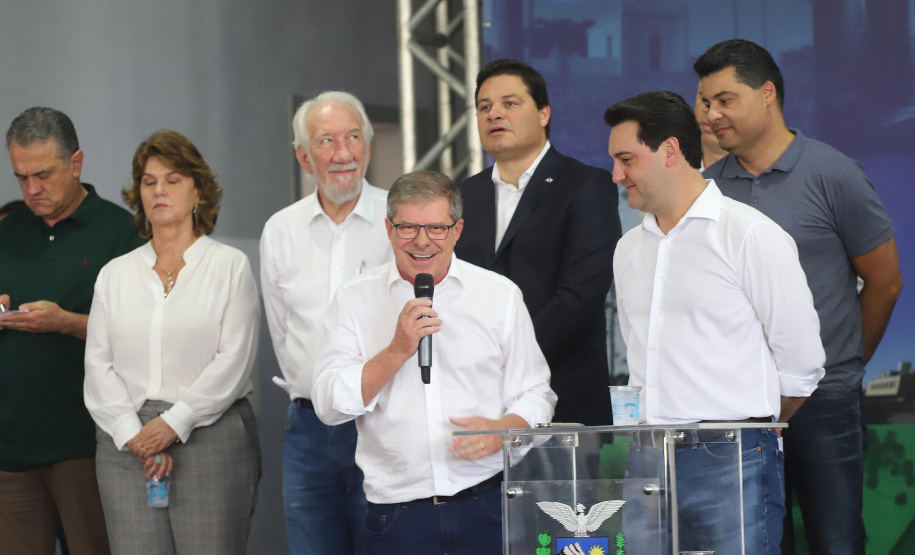 Nesta quinta-feira (24), dentro das atividades da transferência da sede do Governo do Estado para Ponta Grossa, o governador Carlos Massa Ratinho Junior anunciou as primeiras cidades que receberão condomínios para idosos.Foto: Arnaldo Alves / AEN.