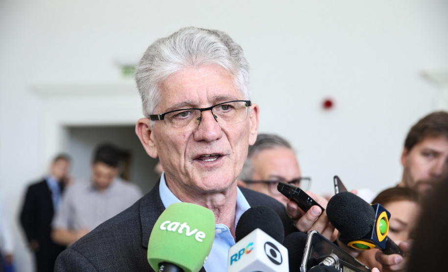 O governador Carlos Massa Ratinho Junior e a presidente do IBGE (Instituto Brasileiro de Geografia e Estatística), Susana Cordeiro Guerra, divulgam nesta sexta-feira (25), no Palácio Iguaçu, os números do Censo Agropecuário 2017. Na foto o secretário da Agricultura e do Abastecimento do Paraná, Norberto Ortigara. Curitiba, 25/10/2019 - Foto: Geraldo Bubniak/AEN