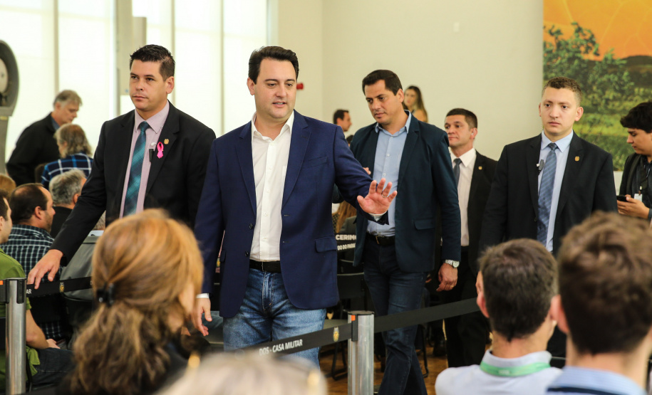 O governador Carlos Massa Ratinho Junior e a presidente do IBGE (Instituto Brasileiro de Geografia e Estatística), Susana Cordeiro Guerra, divulgam nesta sexta-feira (25), no Palácio Iguaçu, os números do Censo Agropecuário 2017. Curitiba, 25/10/2019 - Foto: Geraldo Bubniak/AEN