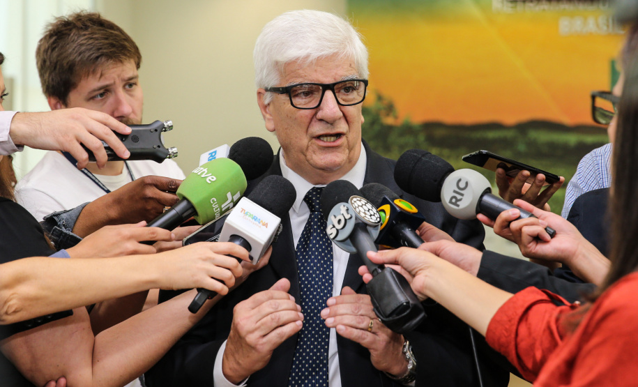 O governador Carlos Massa Ratinho Junior e a presidente do IBGE (Instituto Brasileiro de Geografia e Estatística), Susana Cordeiro Guerra, divulgam nesta sexta-feira (25), no Palácio Iguaçu, os números do Censo Agropecuário 2017. Curitiba, 25/10/2019 - Foto: Geraldo Bubniak/AEN