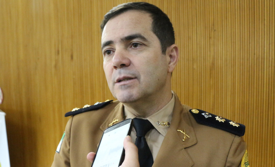 Curitiba, 25 de Outubro de 2019.  55º Aniversario do BPRV. Foto: entrevista Ten Cel Vianei Comandante do BPRV.