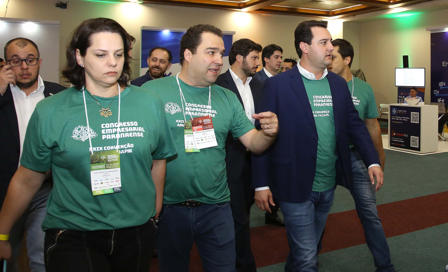 Governador Carlos Massa Ratinho Junior participa em Foz do Iguaçu, do Congresso Empresárial Paranaense. Foz do Iguaçu,25/10/2019 Foto:Jaelson Lucas / AEN