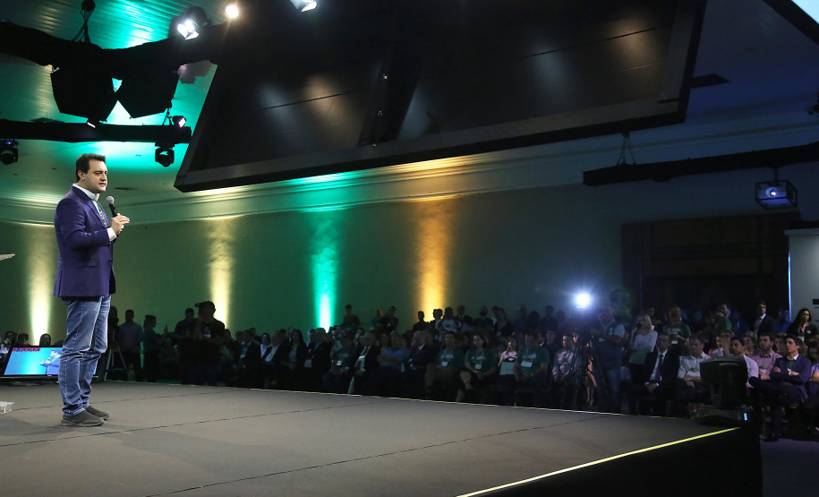 Governador Carlos Massa Ratinho Junior participa em Foz do Iguaçu, do Congresso Empresárial Paranaense. Foz do Iguaçu,25/10/2019 Foto:Jaelson Lucas / AEN