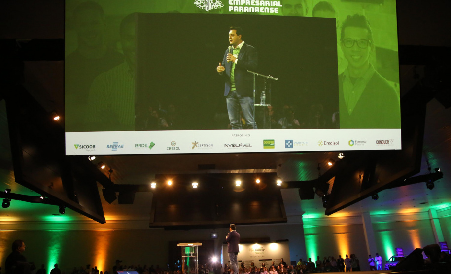 Governador Carlos Massa Ratinho Junior participa em Foz do Iguaçu, do Congresso Empresárial Paranaense. Foz do Iguaçu,25/10/2019 Foto:Jaelson Lucas / AEN