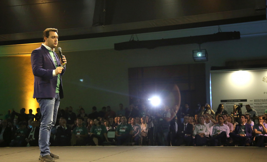 Governador Carlos Massa Ratinho Junior participa em Foz do Iguaçu, do Congresso Empresárial Paranaense. Foz do Iguaçu,25/10/2019 Foto:Jaelson Lucas / AEN