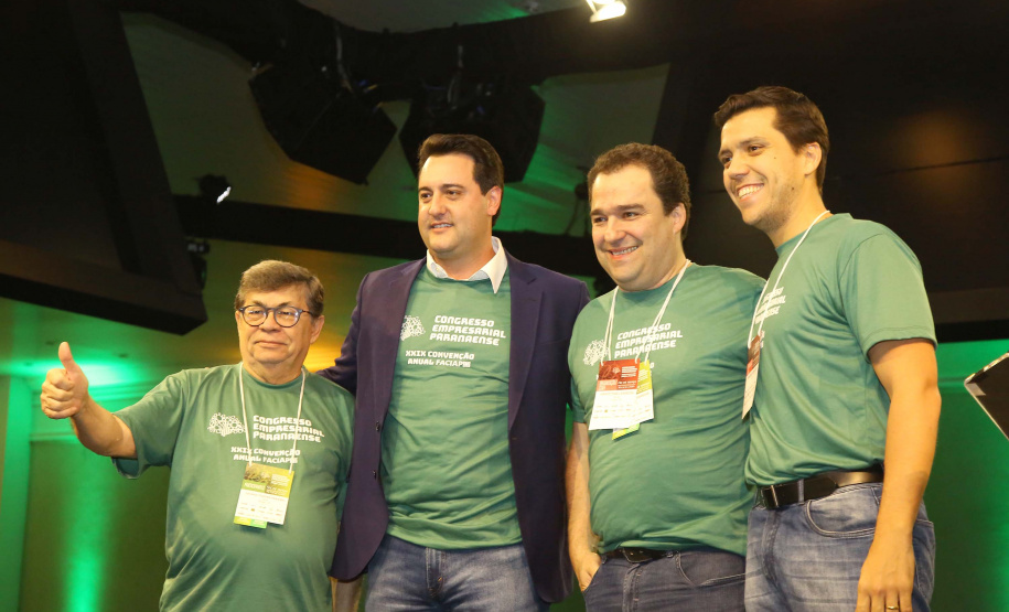 Governador Carlos Massa Ratinho Junior participa em Foz do Iguaçu, do Congresso Empresárial Paranaense. Foz do Iguaçu,25/10/2019 Foto:Jaelson Lucas / AEN