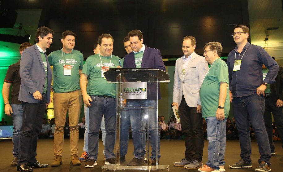 Governador Carlos Massa Ratinho Junior participa em Foz do Iguaçu, do Congresso Empresárial Paranaense. Foz do Iguaçu,25/10/2019 Foto:Jaelson Lucas / AEN