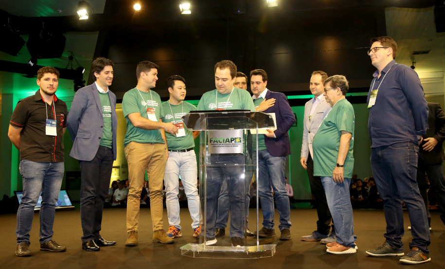 Governador Carlos Massa Ratinho Junior participa em Foz do Iguaçu, do Congresso Empresárial Paranaense. Foz do Iguaçu,25/10/2019 Foto:Jaelson Lucas / AEN