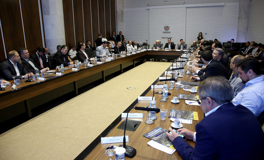Governador Carlos Massa Ratinho Junior participa da reunião de secretários. Curitiba,29/10/2019 Foto:Jaelson Lucas / AEN