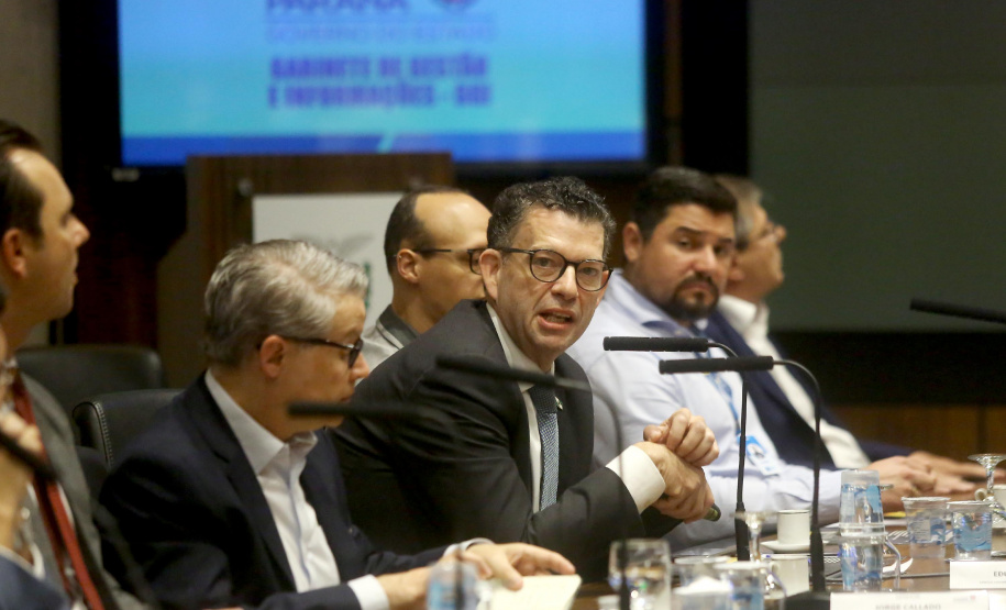 Governador Carlos Massa Ratinho Junior participa da reunião de secretários. Curitiba,29/10/2019 Foto:Jaelson Lucas / AEN