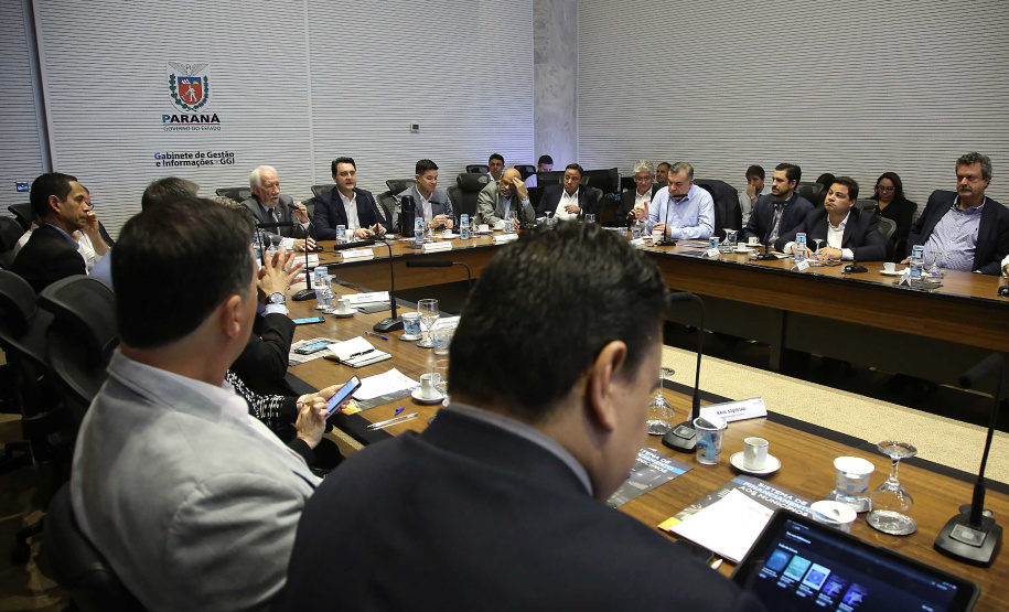Governador Carlos Massa Ratinho Junior participa da reunião de secretários. Curitiba,29/10/2019 Foto:Jaelson Lucas / AEN