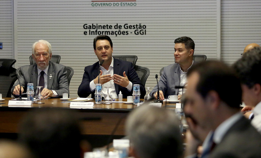 Governador Carlos Massa Ratinho Junior participa da reunião de secretários. Curitiba,29/10/2019 Foto:Jaelson Lucas / AEN