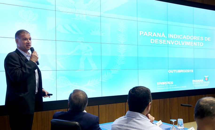 Governador Carlos Massa Ratinho Junior participa da reunião de secretários. Curitiba,29/10/2019 Foto:Jaelson Lucas / AEN