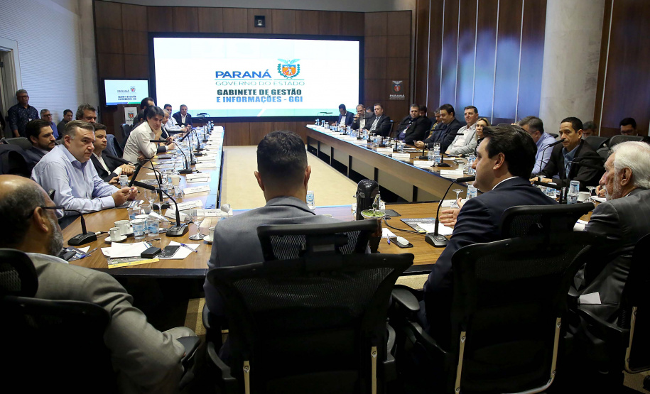 Governador Carlos Massa Ratinho Junior participa da reunião de secretários. Curitiba,29/10/2019 Foto:Jaelson Lucas / AEN