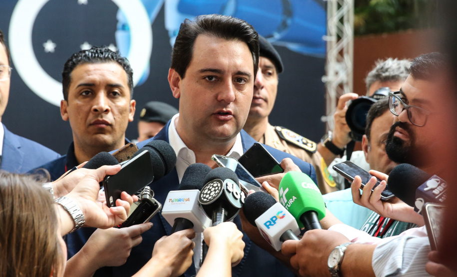 O governador Carlos Massa Ratinho Junior faz a abertura nesta quinta-feira (31),  do encontro de capacitação Governo 5.0 no Hotel Rafain Palace & Convention, em Foz do Iguaçu. Foz do Iguaçu, 17/10/2019 -  Foto: Geraldo Bubniak/AEN