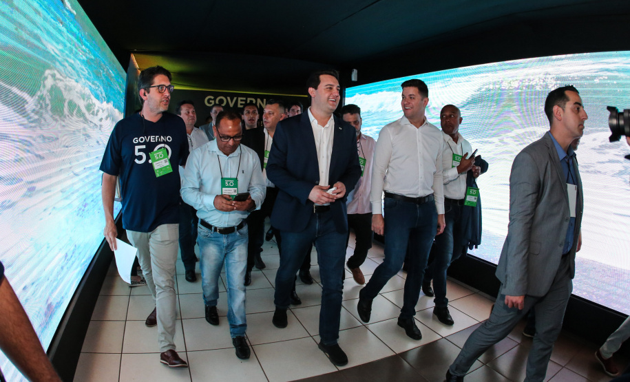 O governador Carlos Massa Ratinho Junior faz a abertura nesta quinta-feira (31),  do encontro de capacitação Governo 5.0 no Hotel Rafain Palace & Convention, em Foz do Iguaçu. Foz do Iguaçu, 17/10/2019 -  Foto: Geraldo Bubniak/AEN