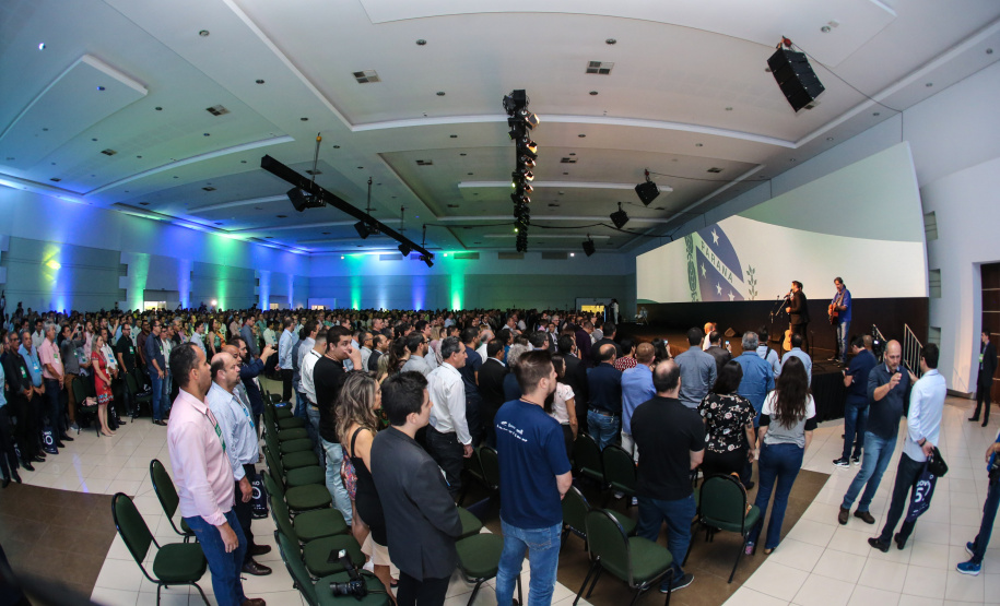 O governador Carlos Massa Ratinho Junior faz a abertura nesta quinta-feira (31),  do encontro de capacitação Governo 5.0 no Hotel Rafain Palace & Convention, em Foz do Iguaçu. Foz do Iguaçu, 17/10/2019 -  Foto: Geraldo Bubniak/AEN