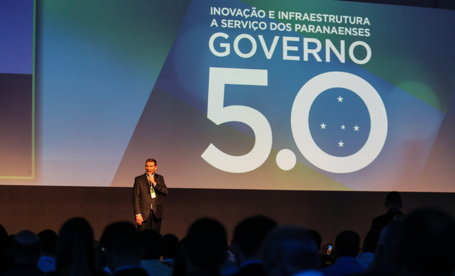 O governador Carlos Massa Ratinho Junior faz a abertura nesta quinta-feira (31),  do encontro de capacitação Governo 5.0 no Hotel Rafain Palace & Convention, em Foz do Iguaçu. Foz do Iguaçu, 17/10/2019 -  Foto: Geraldo Bubniak/AEN