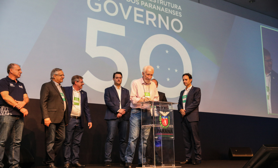 O Governo do Paraná lançou um grande pacote de habitação popular que prevê a construção de 9 mil moradias em diversos municípios do Estado até 2022. O investimento é da ordem de R$ 1 bilhão a serem aplicados ao longo dos próximos três anos. O protocolo de intenções firmado com a Pacaembu Construtora foi assinado pelo governador Carlos Massa Ratinho Junior nesta quinta-feira (31), durante a abertura do evento Governo 5.0, em Foz do Iguaçu.  Foto: Geraldo Bubniak/AEN