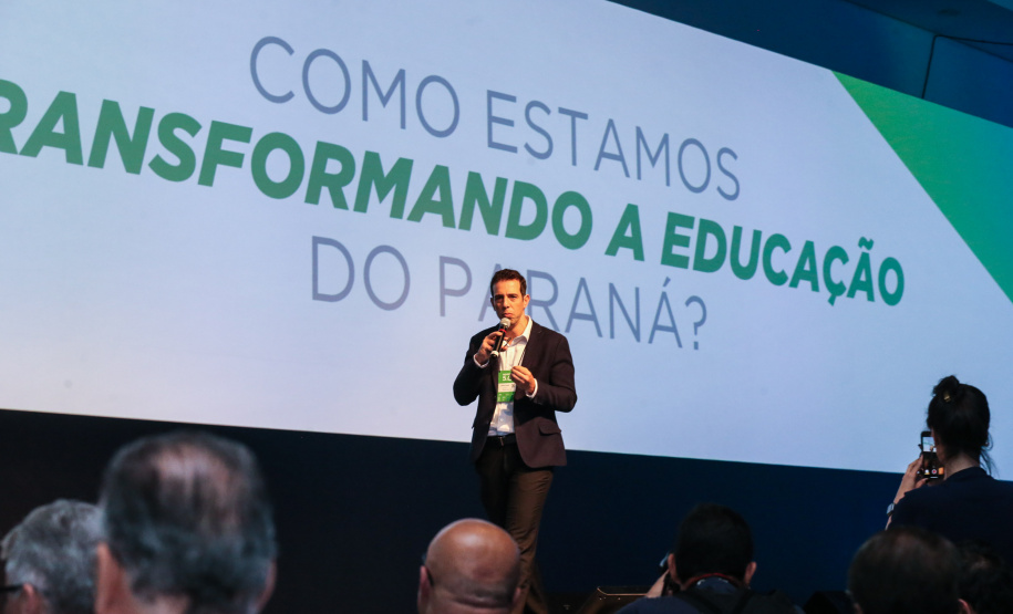 Secretário de Estado da Educação Renato Feder  participa nesta quinta-feira (31),  do encontro de capacitação Governo 5.0 no Hotel Rafain Palace & Convention, em Foz do Iguaçu. Foz do Iguaçu, 31/10/2019 -  Foto: Geraldo Bubniak/AEN