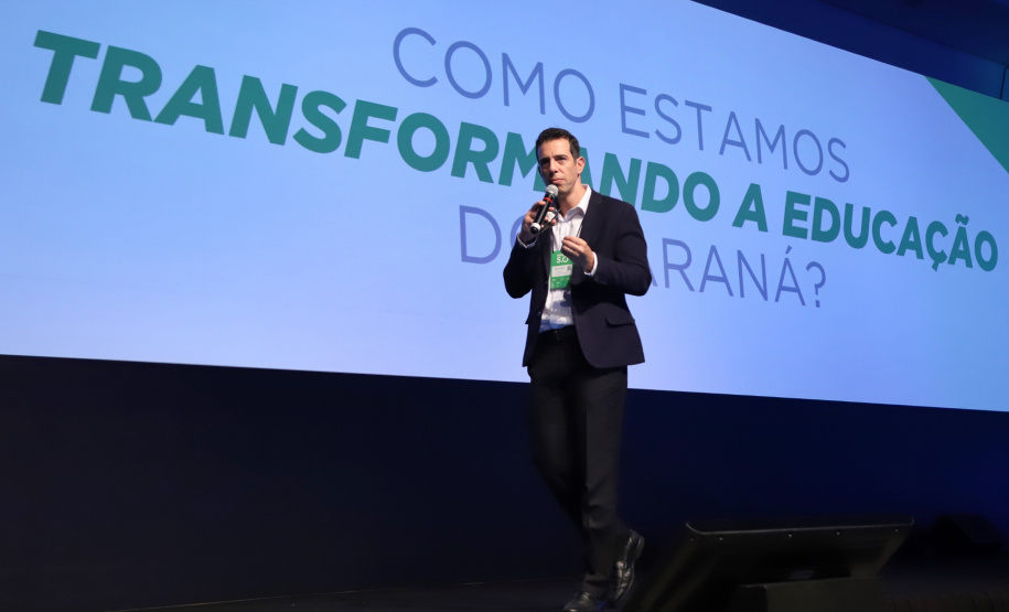 Secretário de Estado da EducaçãoRenato Feder  participa nesta quinta-feira (31),  do encontro de capacitação Governo 5.0 no Hotel Rafain Palace & Convention, em Foz do Iguaçu. Foz do Iguaçu, 31/10/2019.Foto: José Fernando Ogura/AEN