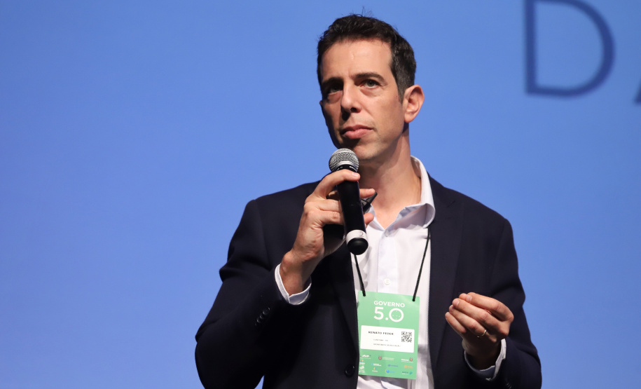 Secretário de Estado da EducaçãoRenato Feder  participa nesta quinta-feira (31),  do encontro de capacitação Governo 5.0 no Hotel Rafain Palace & Convention, em Foz do Iguaçu. Foz do Iguaçu, 31/10/2019.Foto: José Fernando Ogura/AEN