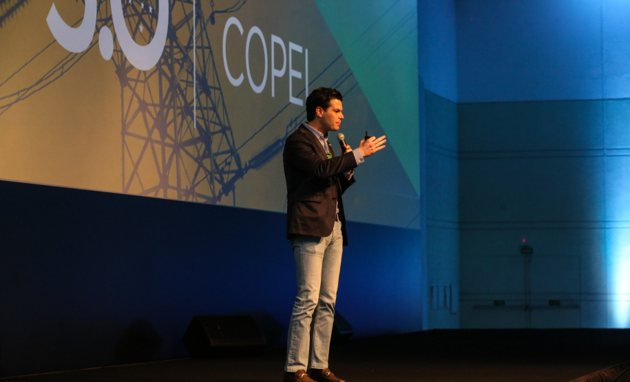 Daniel Pimentel, da Copel participa nesta quinta-feira (31),  do encontro de capacitação Governo 5.0 no Hotel Rafain Palace & Convention, em Foz do Iguaçu. Foz do Iguaçu, 31/10/2019 -  Foto: Geraldo Bubniak/AEN