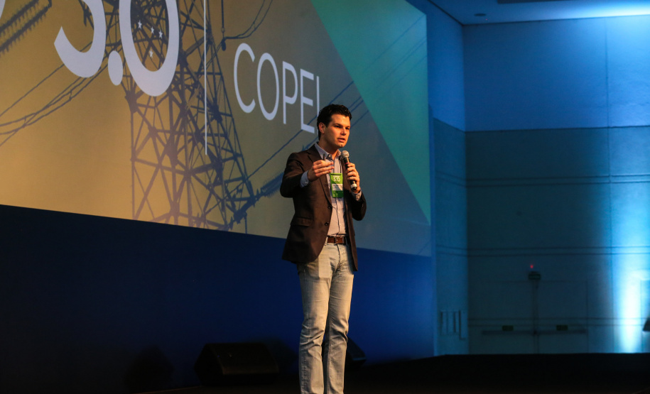 Daniel Pimentel, da Copel participa nesta quinta-feira (31),  do encontro de capacitação Governo 5.0 no Hotel Rafain Palace & Convention, em Foz do Iguaçu. Foz do Iguaçu, 31/10/2019 -  Foto: Geraldo Bubniak/AEN