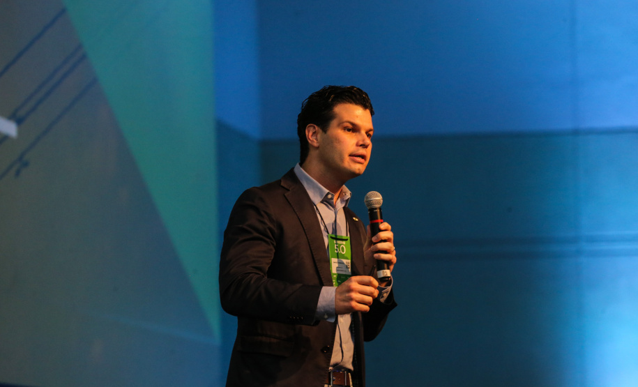 Daniel Pimentel, da Copel participa nesta quinta-feira (31),  do encontro de capacitação Governo 5.0 no Hotel Rafain Palace & Convention, em Foz do Iguaçu. Foz do Iguaçu, 31/10/2019 -  Foto: Geraldo Bubniak/AEN