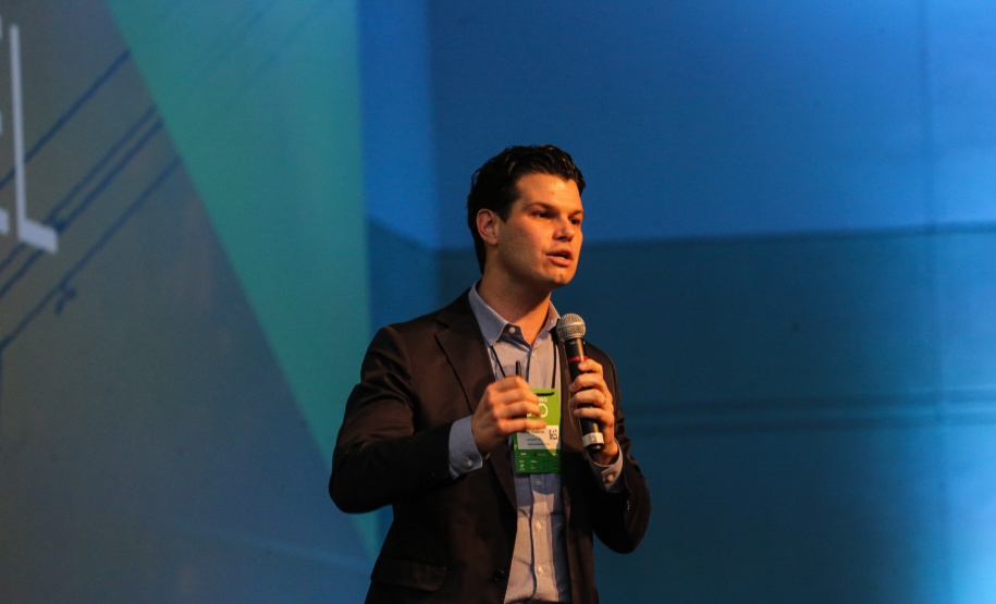 Daniel Pimentel, da Copel participa nesta quinta-feira (31),  do encontro de capacitação Governo 5.0 no Hotel Rafain Palace & Convention, em Foz do Iguaçu. Foz do Iguaçu, 31/10/2019 -  Foto: Geraldo Bubniak/AEN