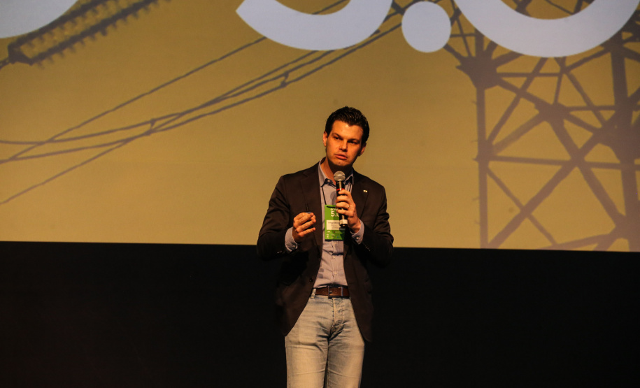 Daniel Pimentel, da Copel participa nesta quinta-feira (31),  do encontro de capacitação Governo 5.0 no Hotel Rafain Palace & Convention, em Foz do Iguaçu. Foz do Iguaçu, 31/10/2019 -  Foto: Geraldo Bubniak/AEN