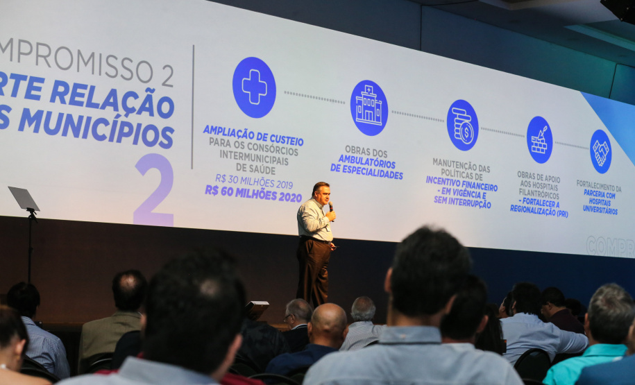 O Secretário de Estado da SaúdeBeto Pretoparticipa nesta quinta-feira (31), do encontro de capacitação Governo 5.0 no Hotel Rafain Palace & Convention, em Foz do Iguaçu. Foz do Iguaçu, 31/10/2019 - Foto: Geraldo Bubniak/AEN