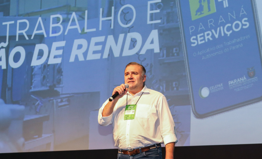 Secretário de Estado Da Justiça,  Trabalho e Família Ney Leprevost  participa nesta quinta-feira (31),  do encontro de capacitação Governo 5.0 no Hotel Rafain Palace & Convention, em Foz do Iguaçu. Foz do Iguaçu, 31/10/2019 -  Foto: Geraldo Bubniak/AEN