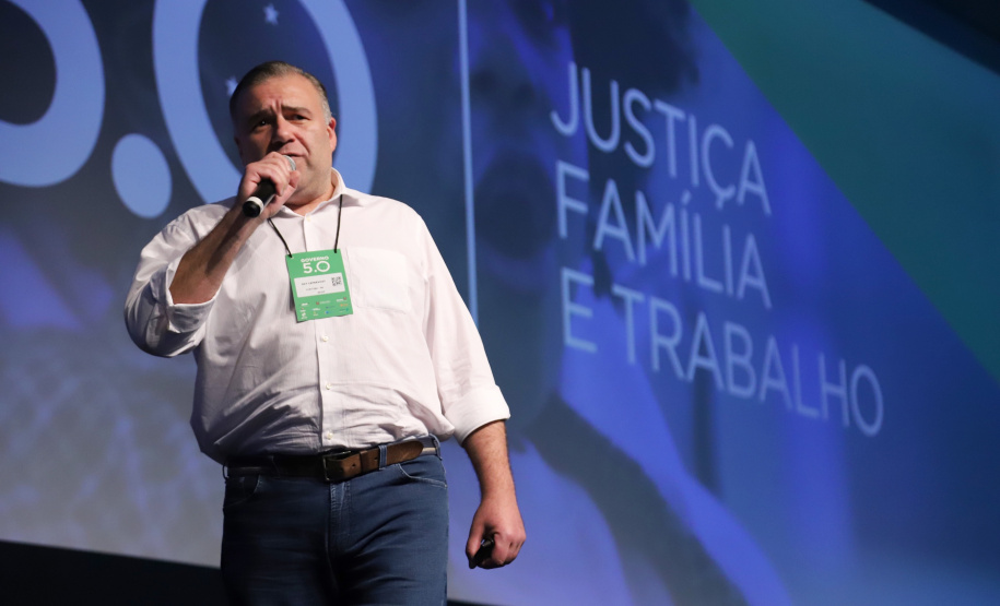 Secretário de Estado Da Justiça,  Trabalho e Família Ney Leprevost  participa nesta quinta-feira (31),  do encontro de capacitação Governo 5.0 no Hotel Rafain Palace & Convention, em Foz do Iguaçu. Foz do Iguaçu, 31/10/2019 -  Foto:José Fernando Ogura/AEN